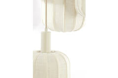 Hanging lamp 7L Ø53x104 cm TUFIA linen cream