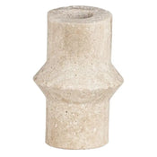 Travertine kaarshouder Ø7x10cm