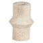 Travertine kaarshouder Ø7x10cm