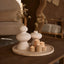 Travertine waxinelichthouder S Ø6x4cm