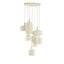 Hanging lamp 7L Ø53x104 cm TUFIA linen cream