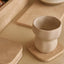 Travertine onderzetter set van 4 stuks