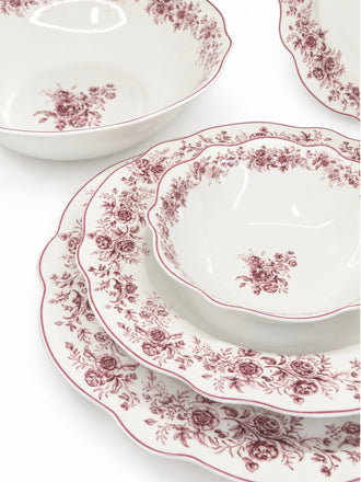 Vintage servies Burgundy 25-delig