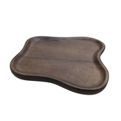 Plateau BRECKENRIDGE walnut 35cm
