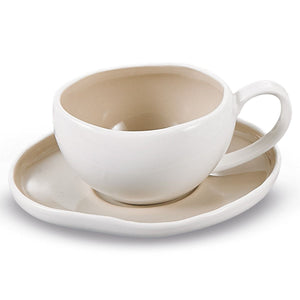 BRICARD BARLES KOFFIESET | WIT-TAUPE 12-DELIG