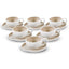BRICARD BARLES KOFFIESET | WIT-TAUPE 12-DELIG