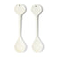 Lepels Portofino wit, 2 stuks