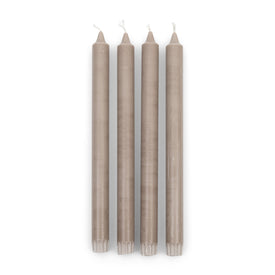 Dinerkaarsen ECO, flax (set van 4)